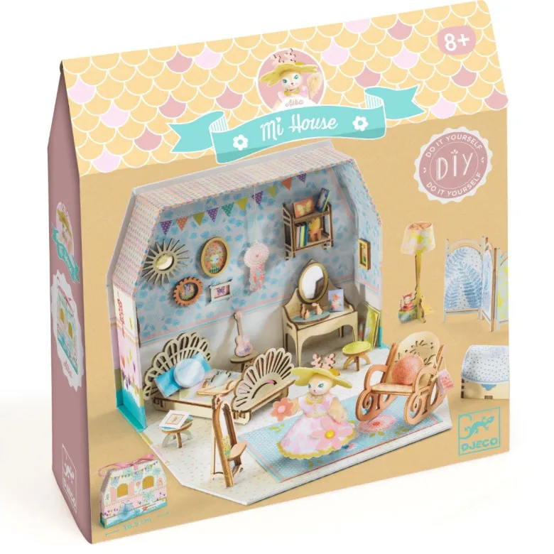 Djeco Mi House, DIY Miniature Dollhouse - Alba