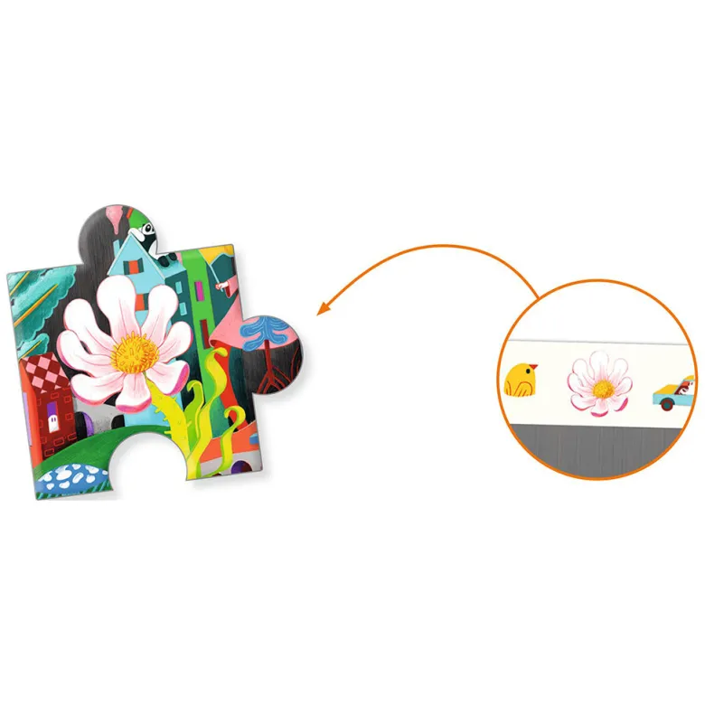 Djeco Observation Puzzle, The Wacky City – 200 Pieces