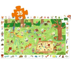 Djeco Observation Puzzle, Garden - 36 Pieces