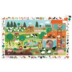 Djeco Observation Puzzle, Farm – 35 Pieces