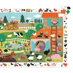 Djeco Observation Puzzle, Farm – 35 Pieces