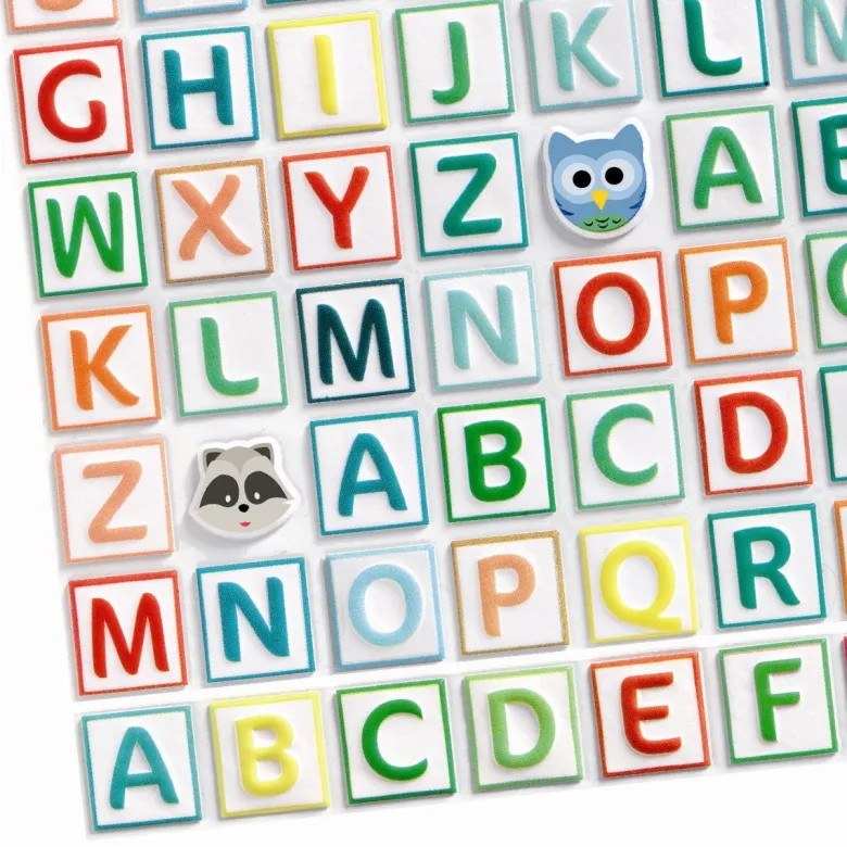 Djeco Pillow Stickers, The Alphabet