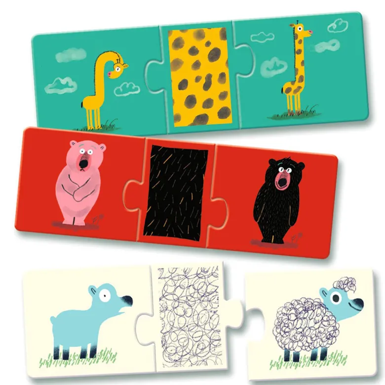 Djeco Play & Learn Puzzle – Animals