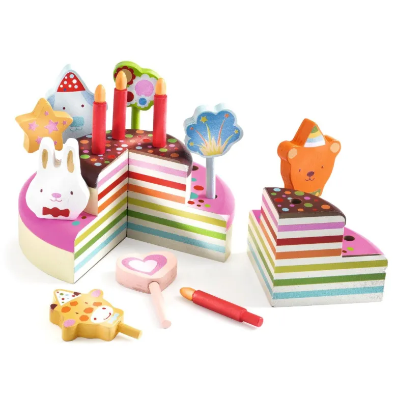 Djeco Play Food, Birthday Cake