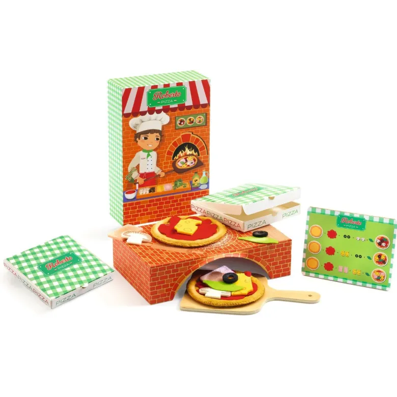 Djeco Play Food, Roberto Pizza Set