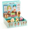 Djeco Play Food Set in Box, Lina & Lino – Ice Cream Shop