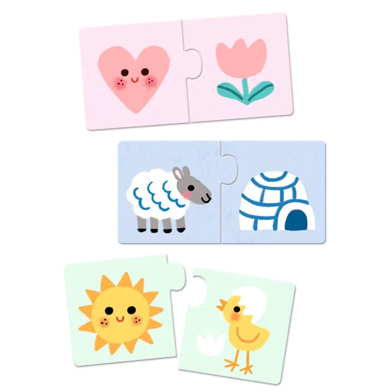 Djeco Puzzle Duo – Colours