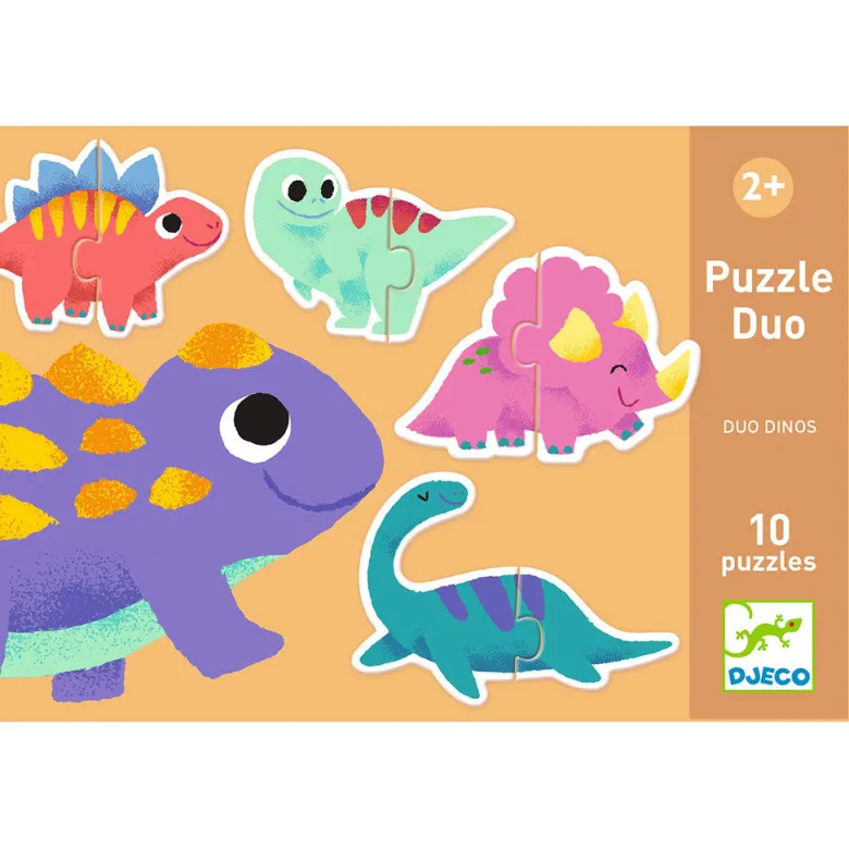 Djeco Puzzle Duo, Dinosaurs