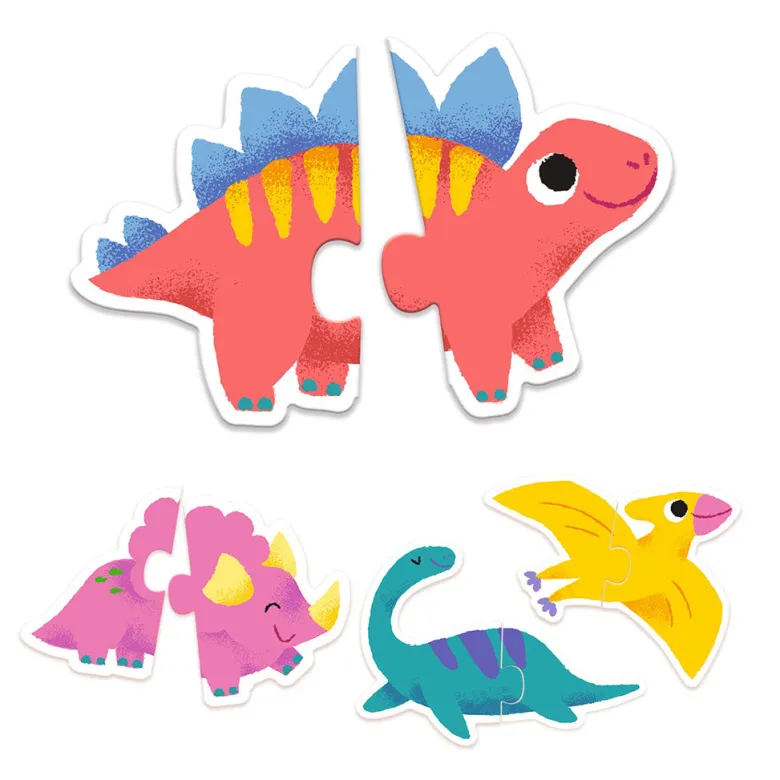 Djeco Puzzle Duo, Dinosaurs
