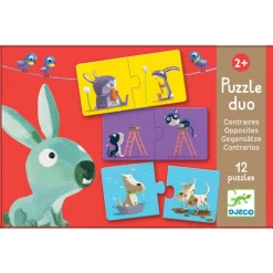 Djeco Puzzle Duo, Opposites