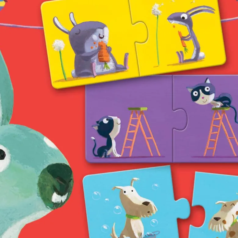 Djeco Puzzle Duo, Opposites