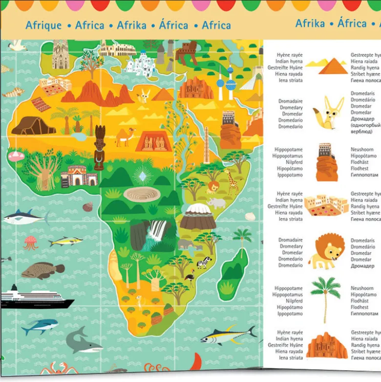 Djeco Puzzle, World Monuments - 200 Pieces