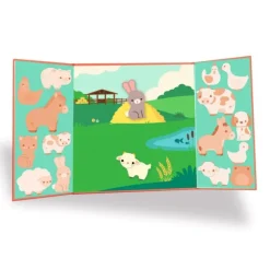 Djeco Reusable Stickers, Farm