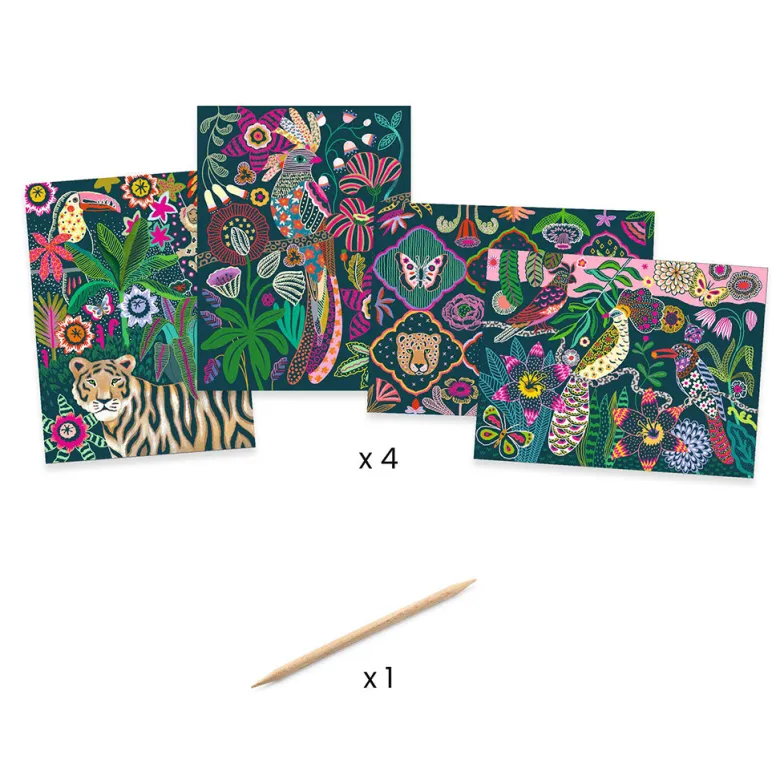 Djeco Scratch Cards, Rococo
