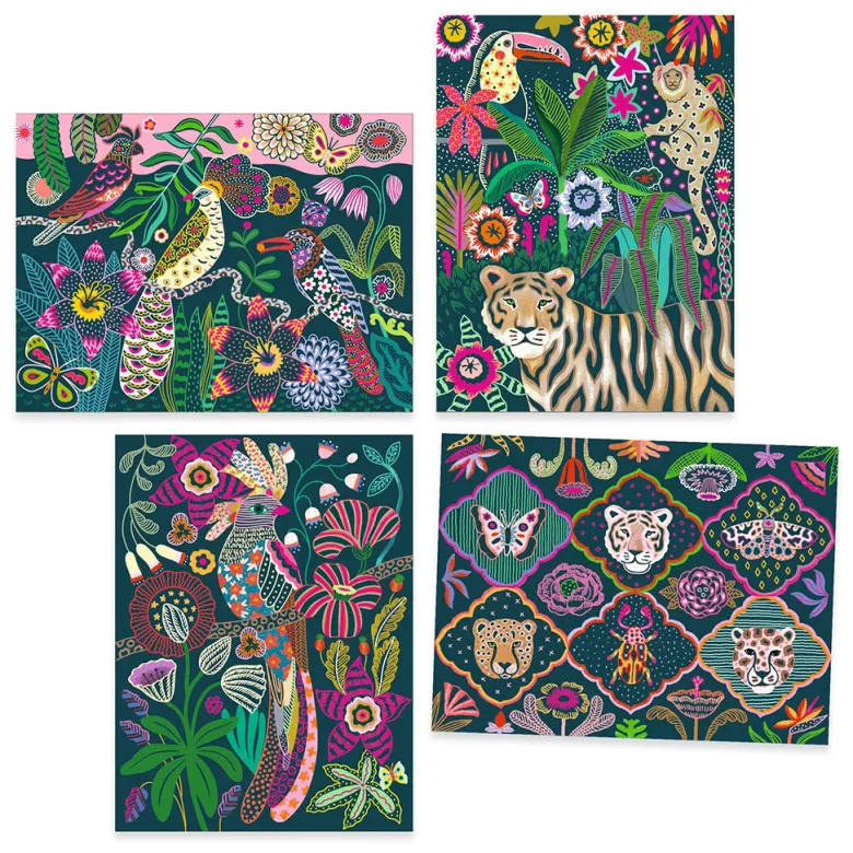 Djeco Scratch Cards, Rococo