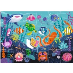 Djeco Sensory Puzzle, Sea - 24+8 Pieces