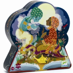 Djeco Silhouette Puzzle, Aladdin - 24 Pieces