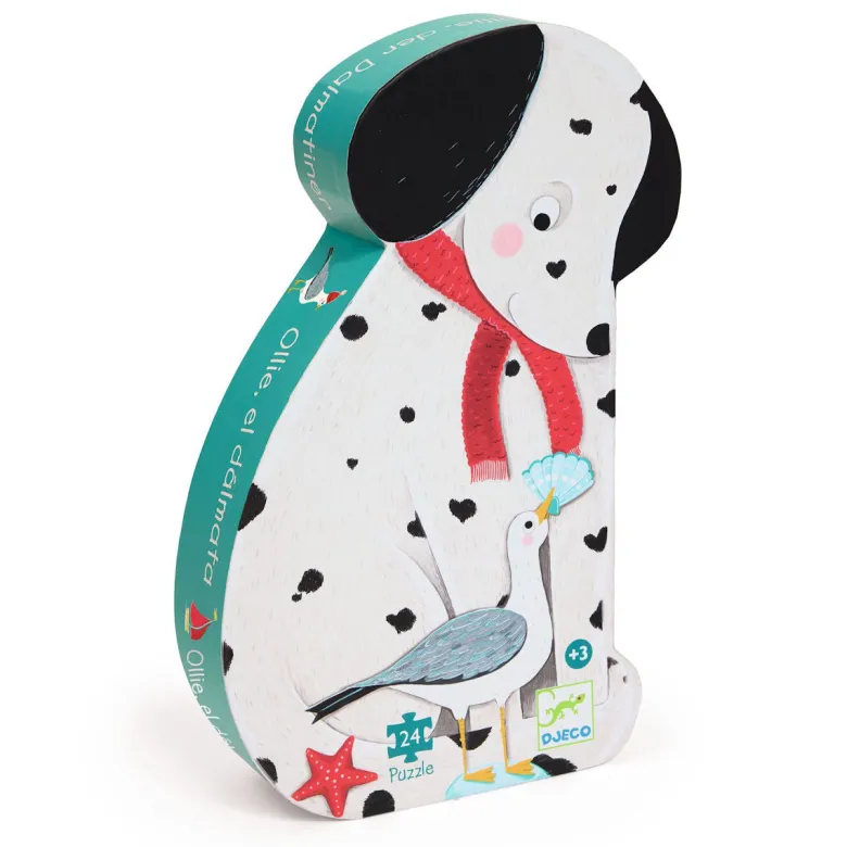 Djeco Silhouette Puzzle, The Dalmatian Ollie - 24 Pieces