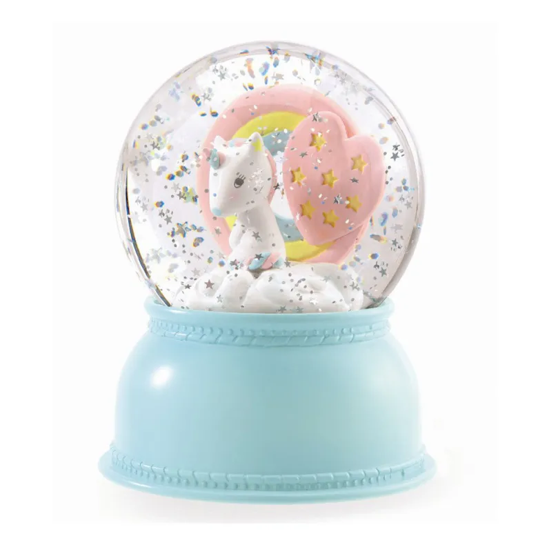 Djeco Snow Globe with Light - Unicorn