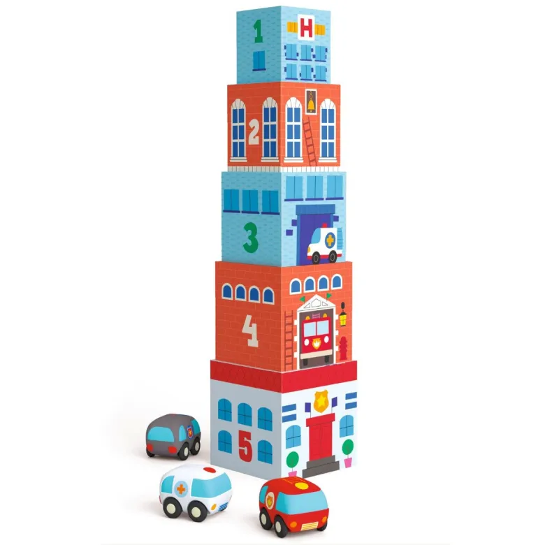 Djeco Stacking Blocks - TopaniCar