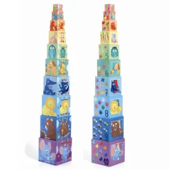 Djeco Stacking Blocks, Rainbow