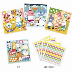 Djeco Stickers, Colored Dots