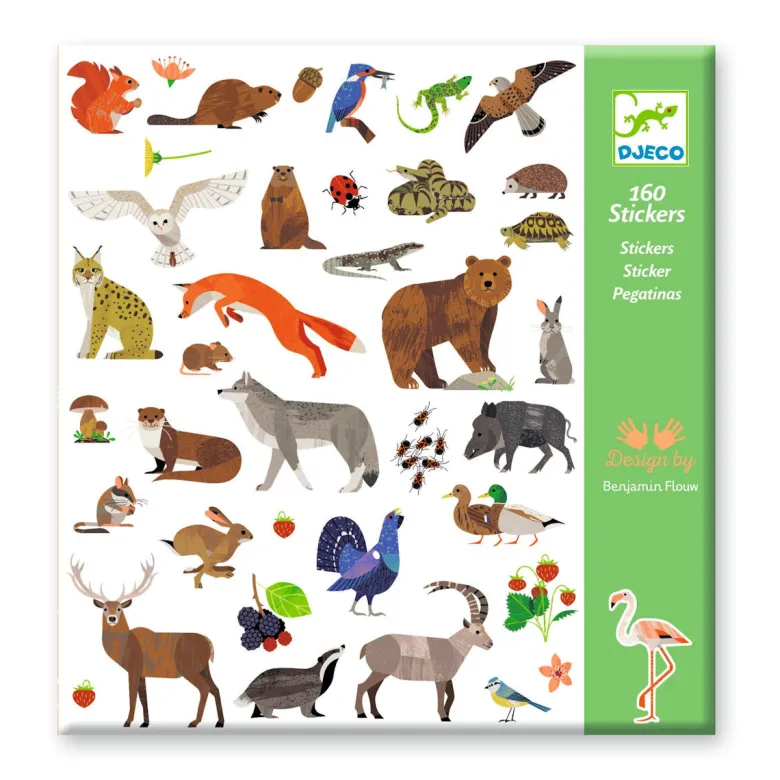 Djeco Stickers, Fauna