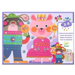 Djeco Stickers, Glittering Animals