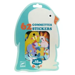 Djeco Stickers, Ice Floe Animals – 62 stickers