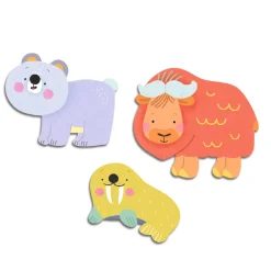 Djeco Stickers, Ice Floe Animals – 62 stickers