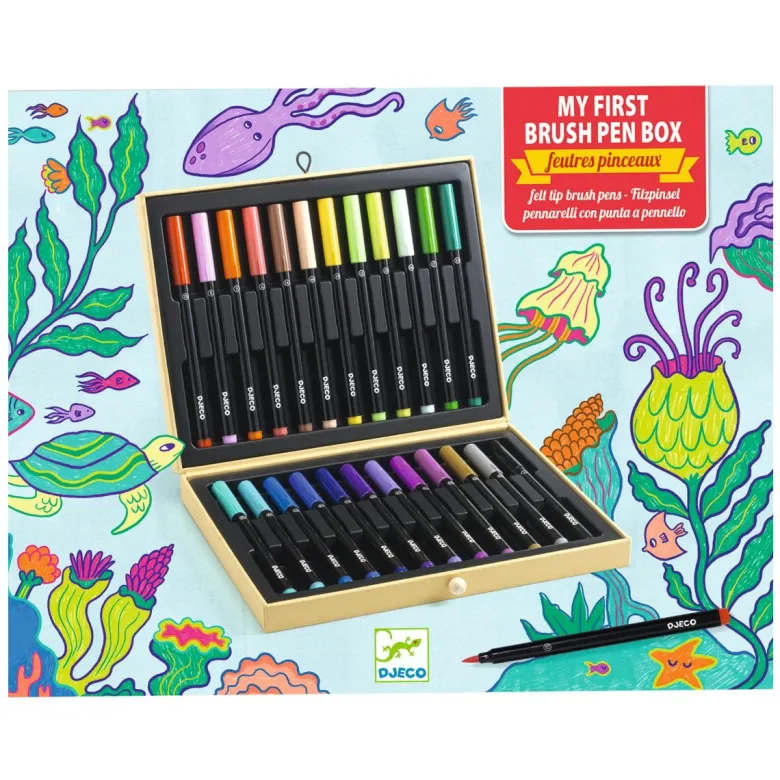 Djeco Suitcase with Felt-Tip Pens