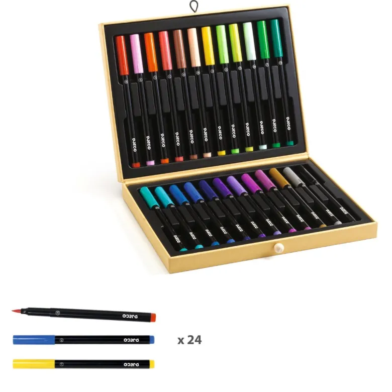 Djeco Suitcase with Felt-Tip Pens