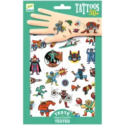 Djeco Tattoos, Villains versus Heroes