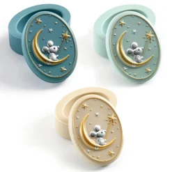 Djeco Tooth Fairy Box, Mouse - Pastel Colors