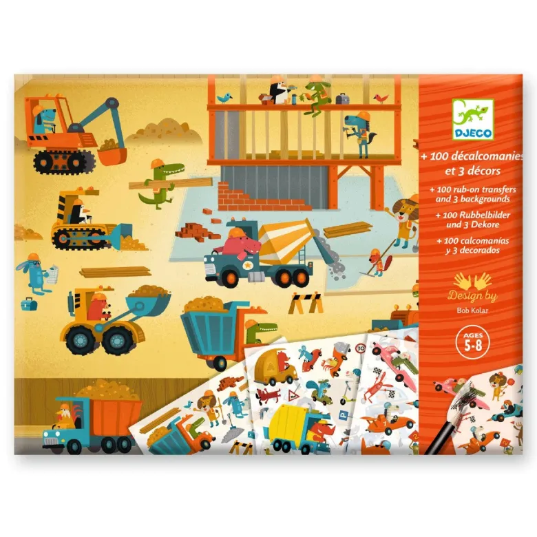 Djeco Transfer Stickers, Asphalt