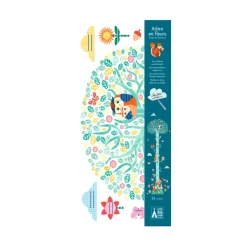 Djeco Wall Sticker, Height Ruler with Forest Animals