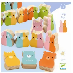 Djeco Wooden Educational Game, Domino Tiny-Up