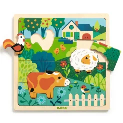 Djeco Wooden Farmyard Frame Puzzle