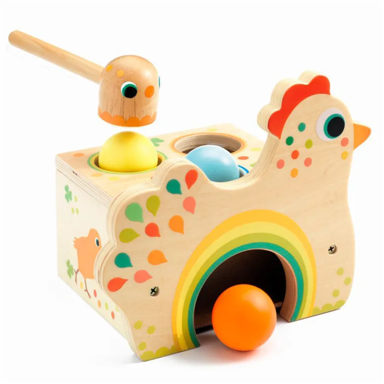 Djeco Wooden Hammer Chicken
