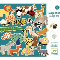Djeco Wooden Magnets, 36 Animals