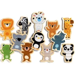 Djeco Wooden Magnets, Mini Animals