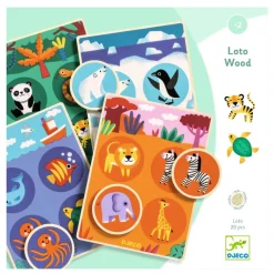Djeco Wooden Picture Lottery, Animals