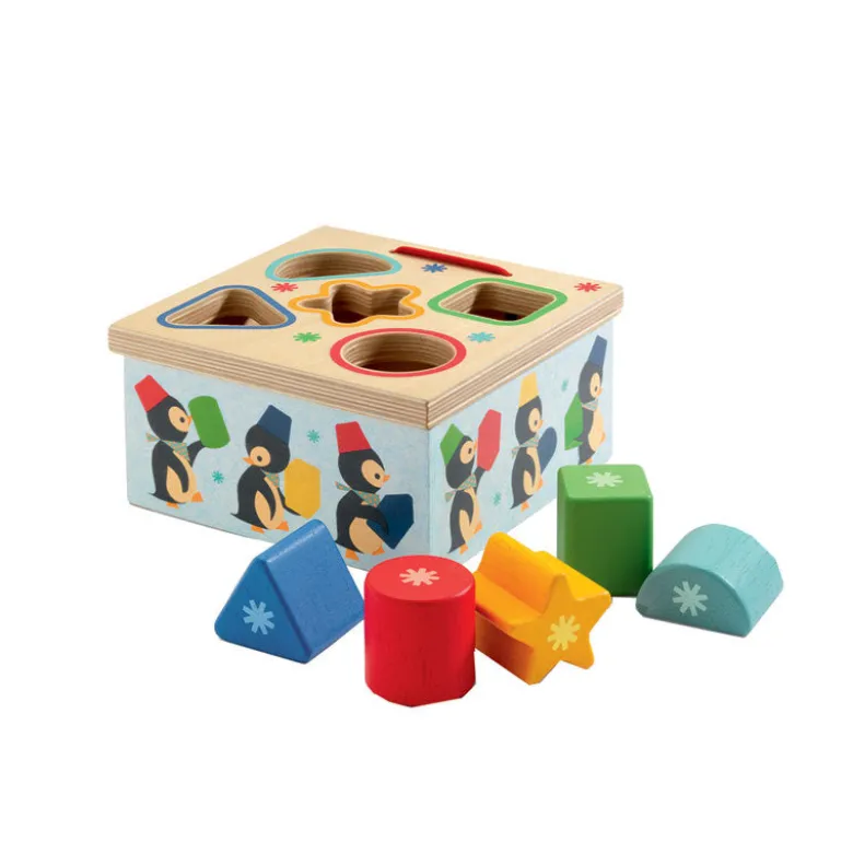 Djeco Wooden Sorting Box, Penguin