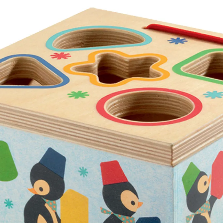 Djeco Wooden Sorting Box, Penguin