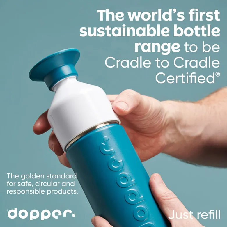 Dopper Insulated Thermo Bottle, 580 ml - Bottlenose Blue