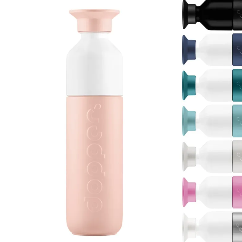 Dopper Thermos Bottle, Insulated 350 ml - Pebble Peach