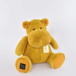Doudou et Compagnie Flodhest Plush Toy, Ochre - 25 cm