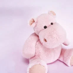Doudou et Compagnie Hippo Plush Toy, HIP'PIE Pink - 40 cm