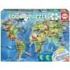 Educa Puzzle, Dinosaurs World Map - 150 Pieces