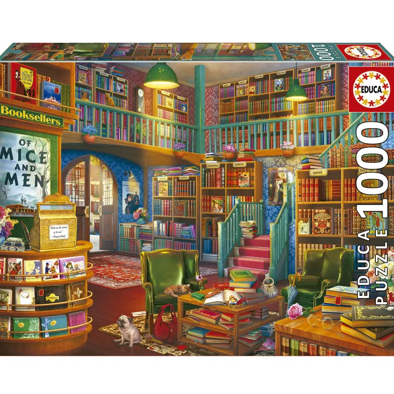 Educa Puzzle, Wonderful Bookshop – 1000 Pieces